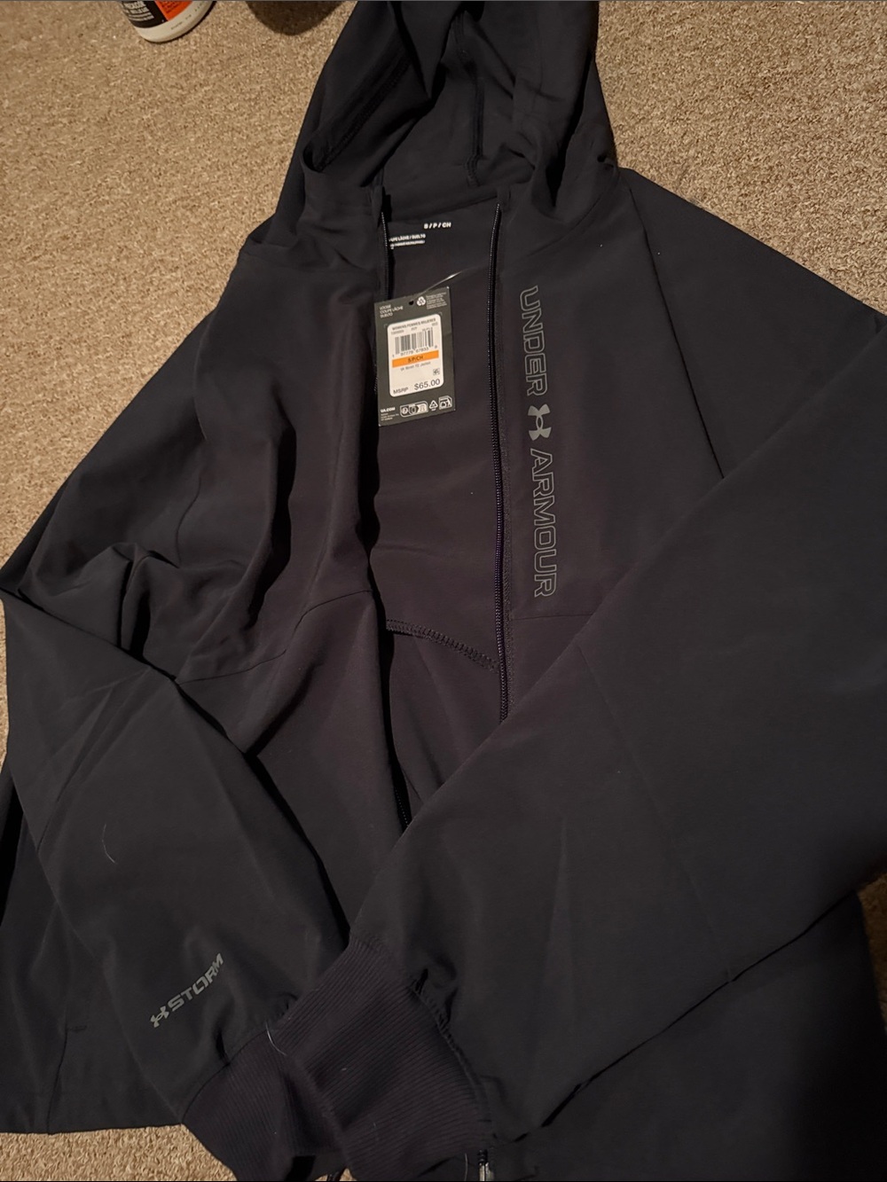 Under Armour Black Storm Full-Zip Hoodie - Picture 4 of 5